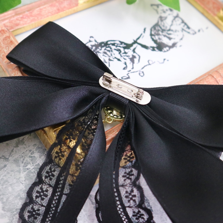 7183】ビジューロングリボンブローチ [品番：ASHW0001244]｜SneepDip