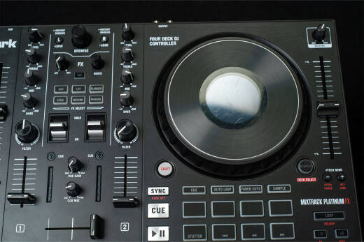 Numark Mixtrack Platinum FX 4-Deck DJ Controller With Jog Wheel