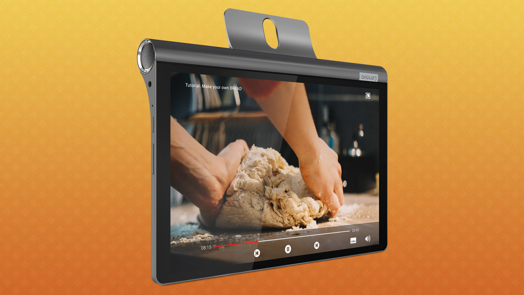 The Lenovo Yoga Smart Tab Is a Tablet You Can Hang in Your Kitchen