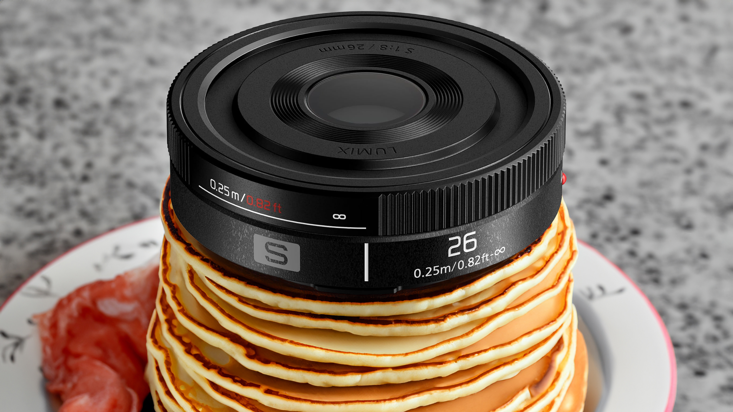 Panasonic pancakes for breakfast? A Lumix S 22mm f/5.6 lens could
