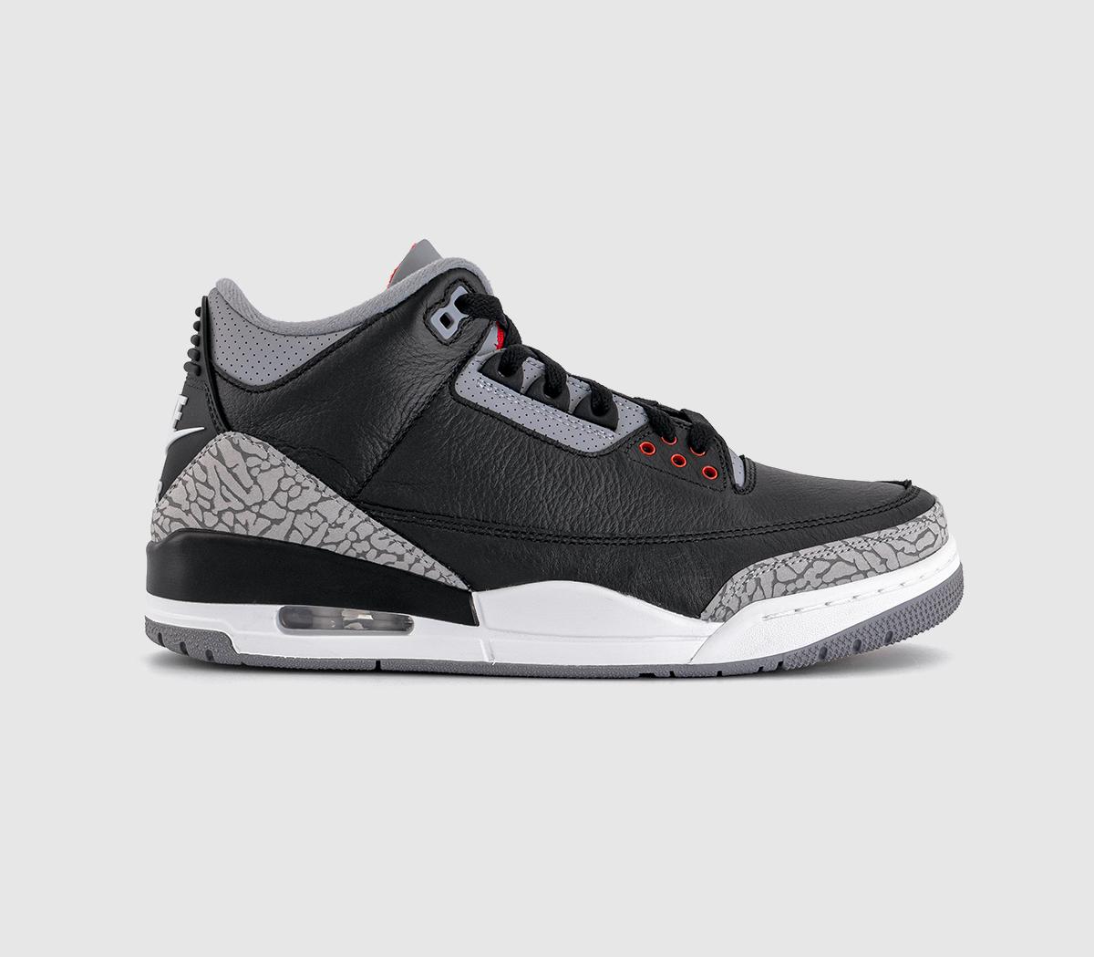 Jordan Air Jordan 3 Retro Black Fire Red Cement Grey Summit White
