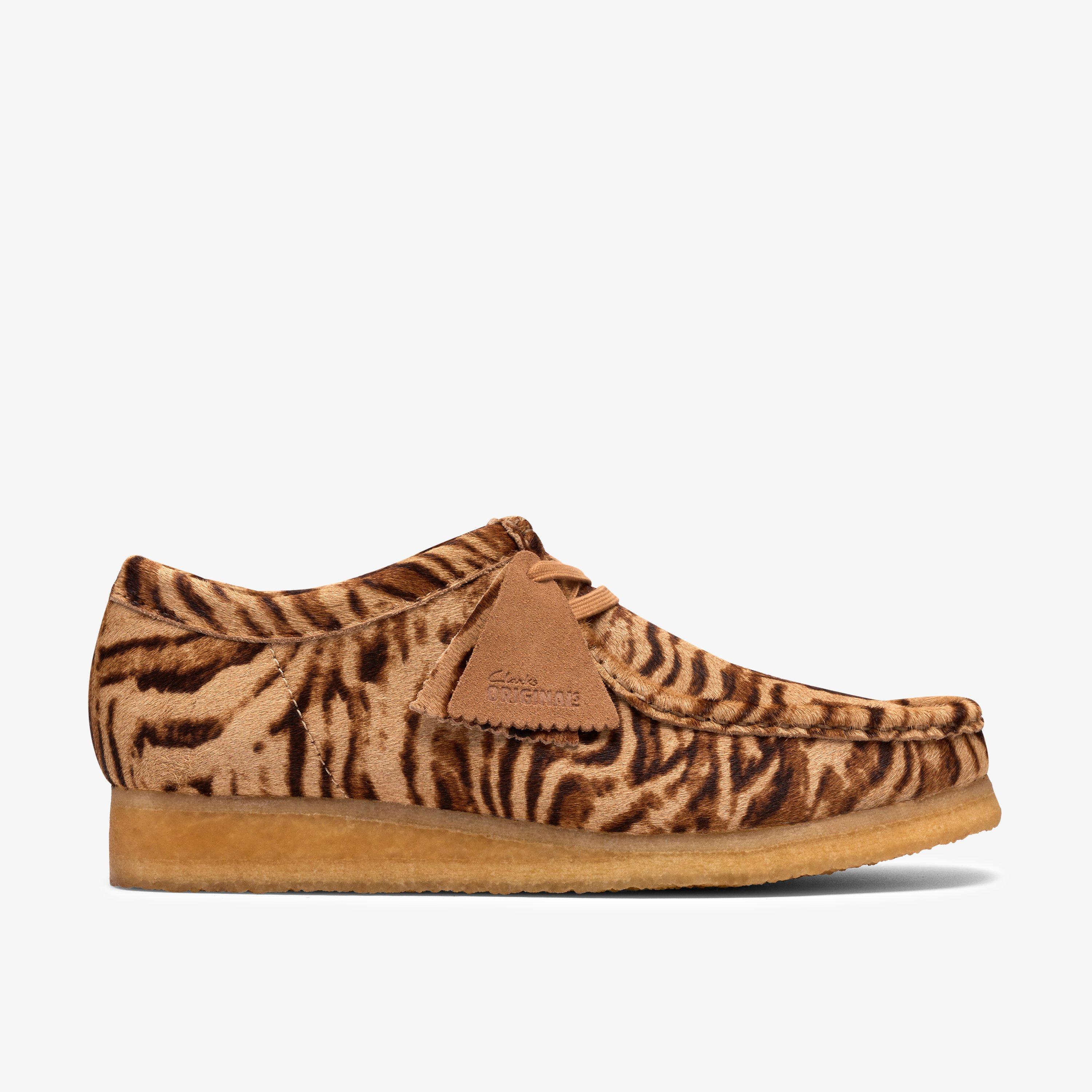 Mens Wallabee Tiger Print Wallabees | Clarks