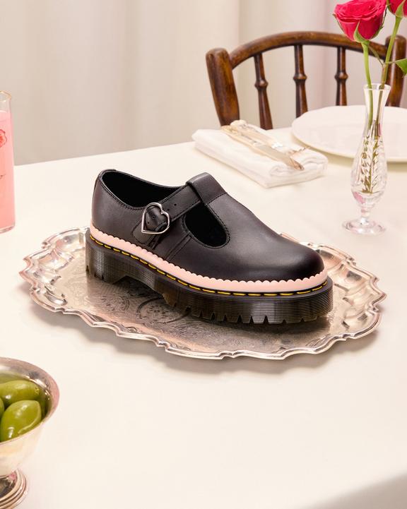 Polley Bex Nappa Luxe leather Mary Jane shoes in Black | Dr. Martens