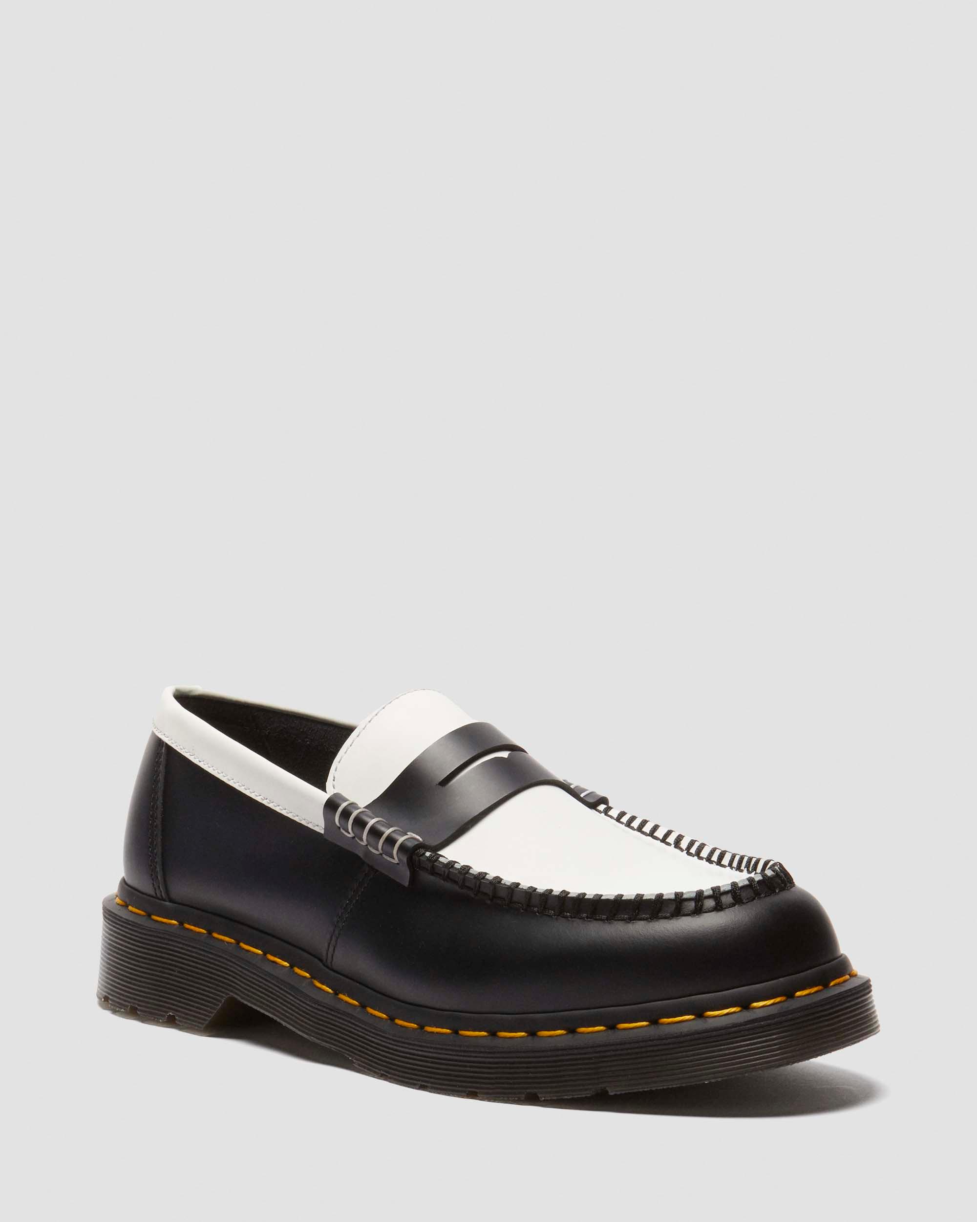 Penton two-tone Smooth leather loafers in Black | Dr. Martens