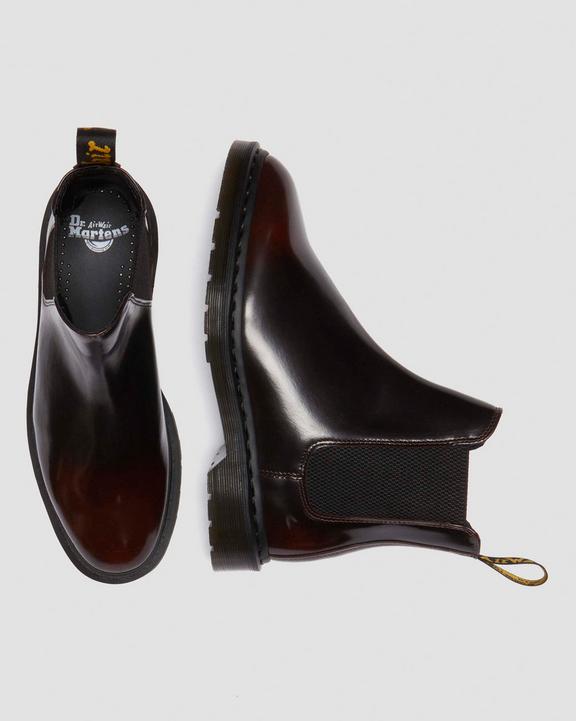 Graeme Arcadia leather Chelsea boots in Cherry Red Arcadia | Dr