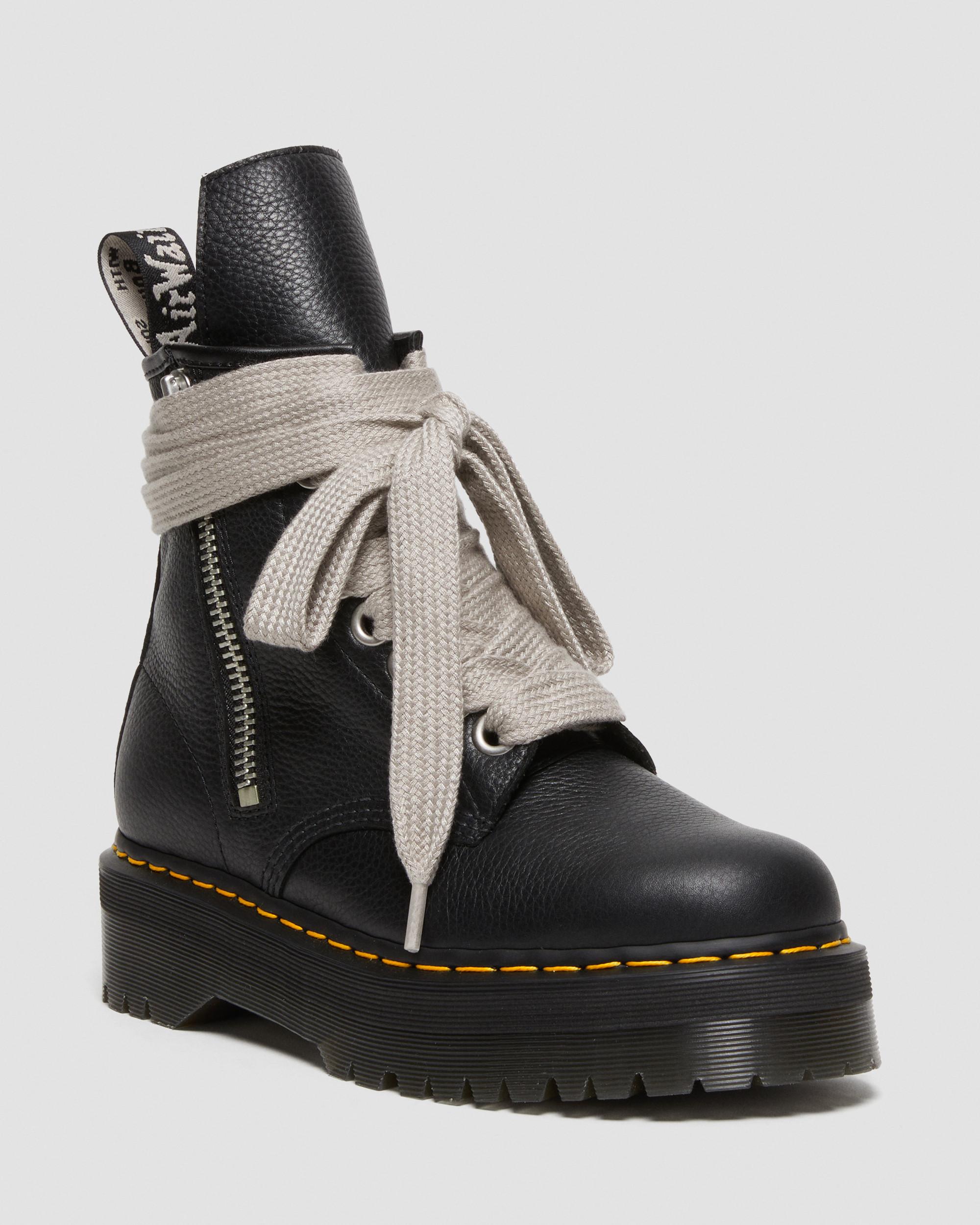 1460 Rick Owens Platform Leather Boots in Black | Dr. Martens