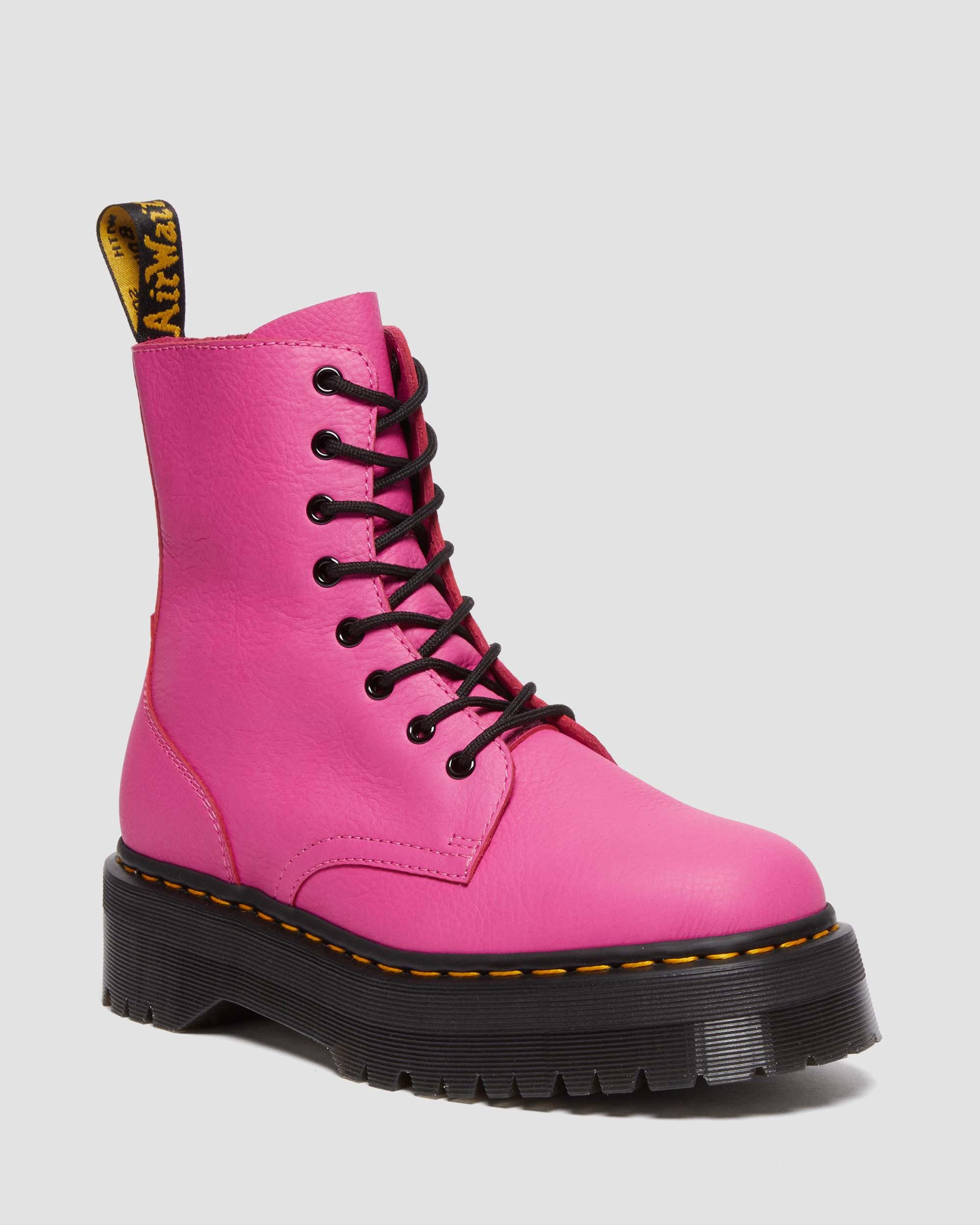 Jadon Boot Pisa Leather Platforms in Thrift Pink | Dr. Martens