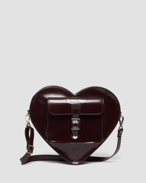Vegan Heart Shaped Backpack in Cherry Red Arcadia | Dr. Martens