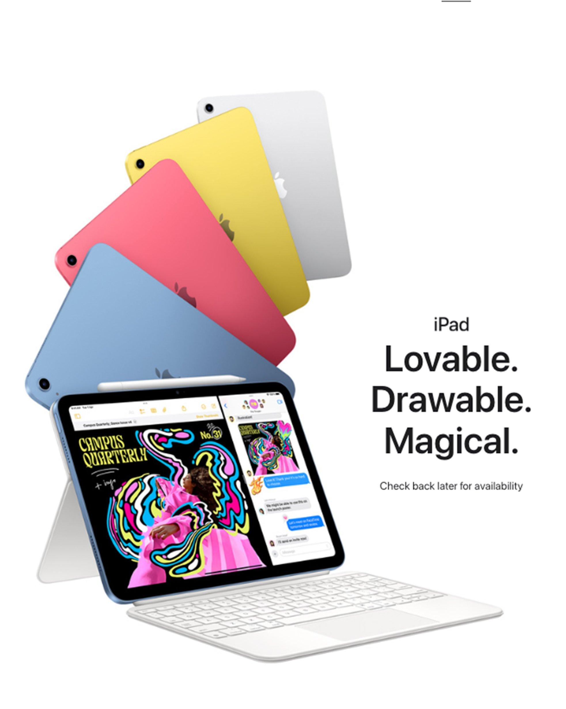 Apple iPad 11th Gen Tablet, A16 Chip, 256GB, 5G, 11 – Silver