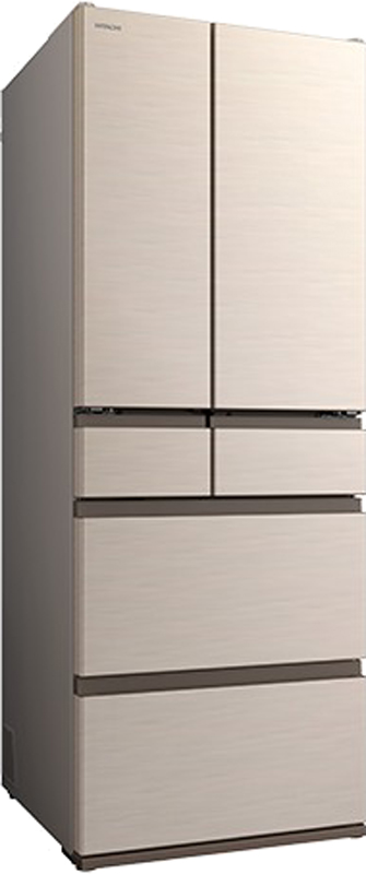 HITACHI 日立 フレンチ6ドア 冷凍冷蔵庫 617L HWタイプ R-HW62V-N【A