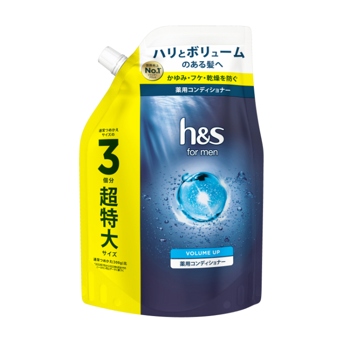 P&G h&s for men ボリュームアップ 薬用コンディショナー 詰替 900g 超