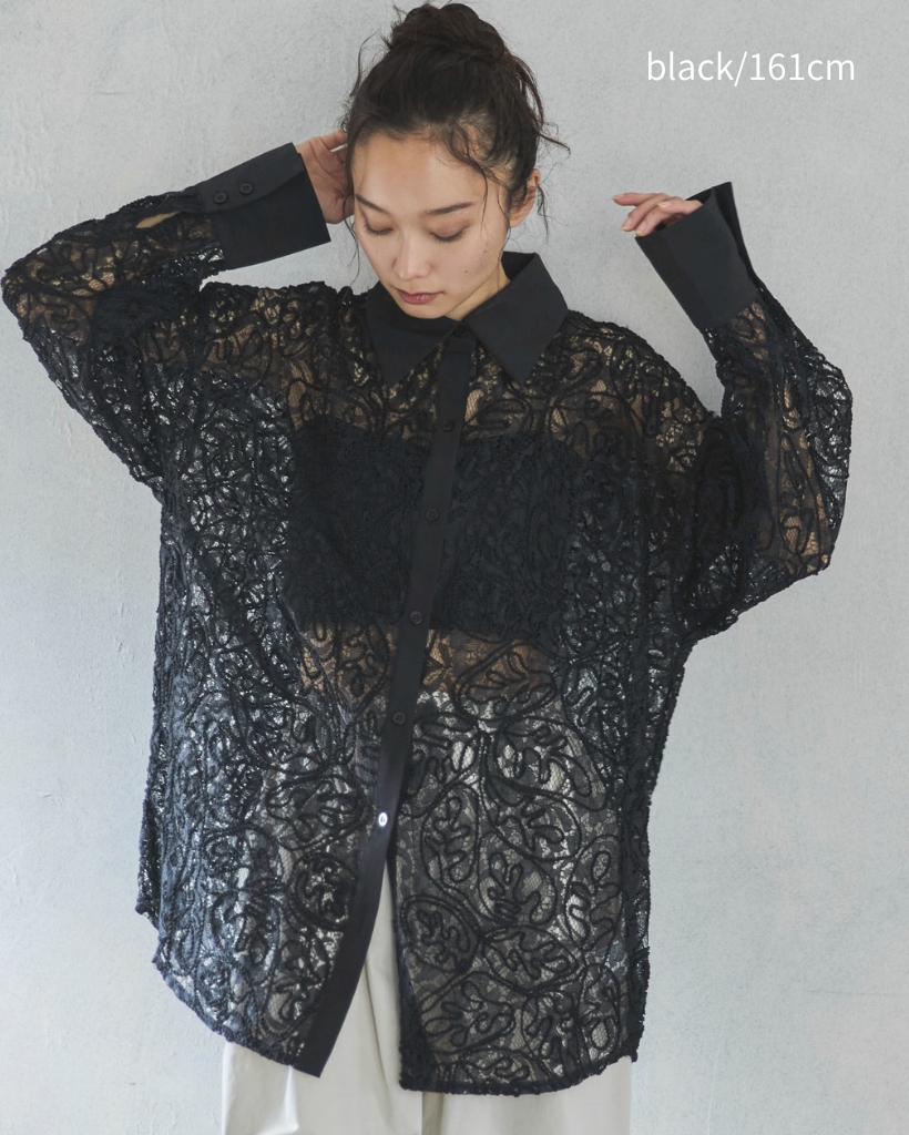 コードレースシアーシャツ | ファッション通販サイト NUGU