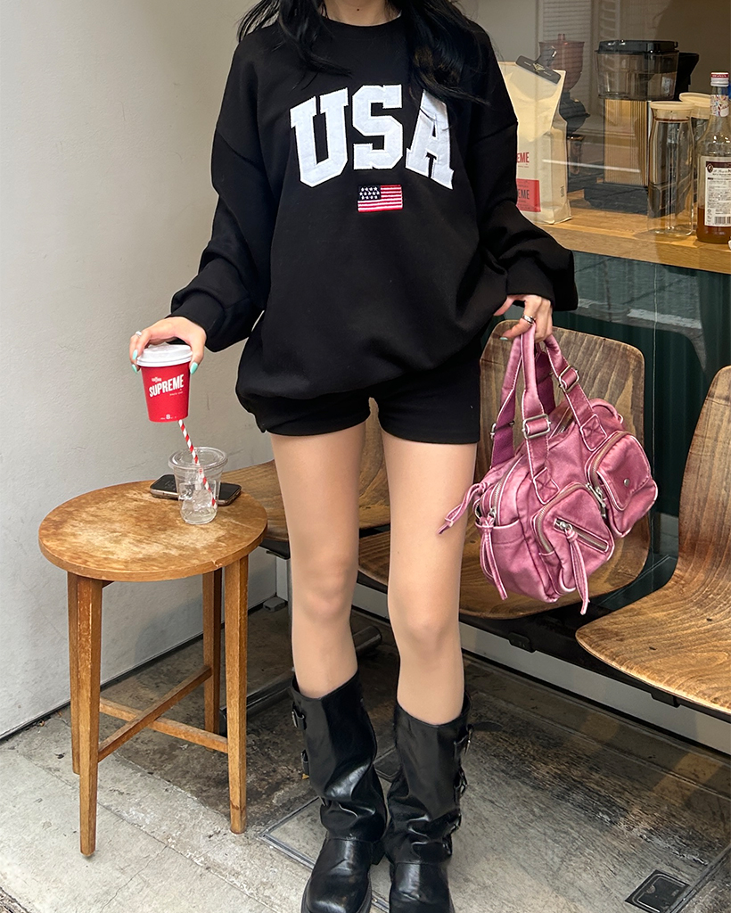 USAパッチオーバースウェットシャツ | ファッション通販サイト NUGU