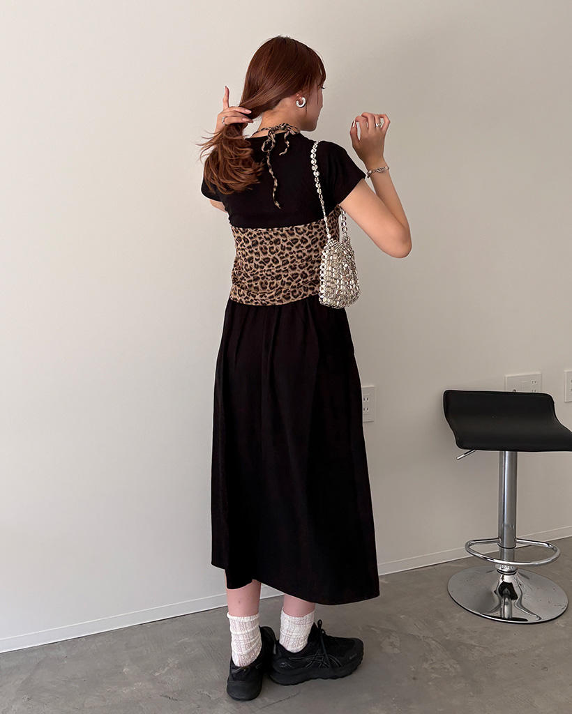 ヒョウ柄フリルキャミソール | ファッション通販サイト NUGU