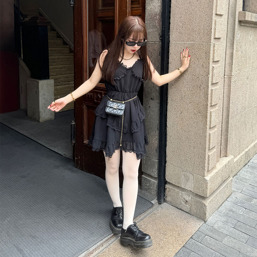 レースキャミソールミニワンピース | ファッション通販サイト NUGU