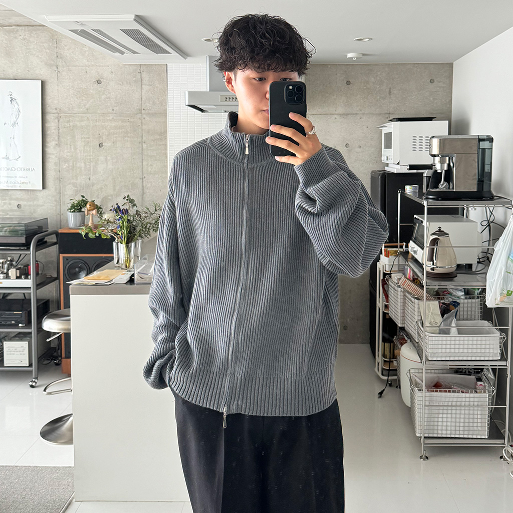 ハイネックジップアップニット | ファッション通販サイト NUGU