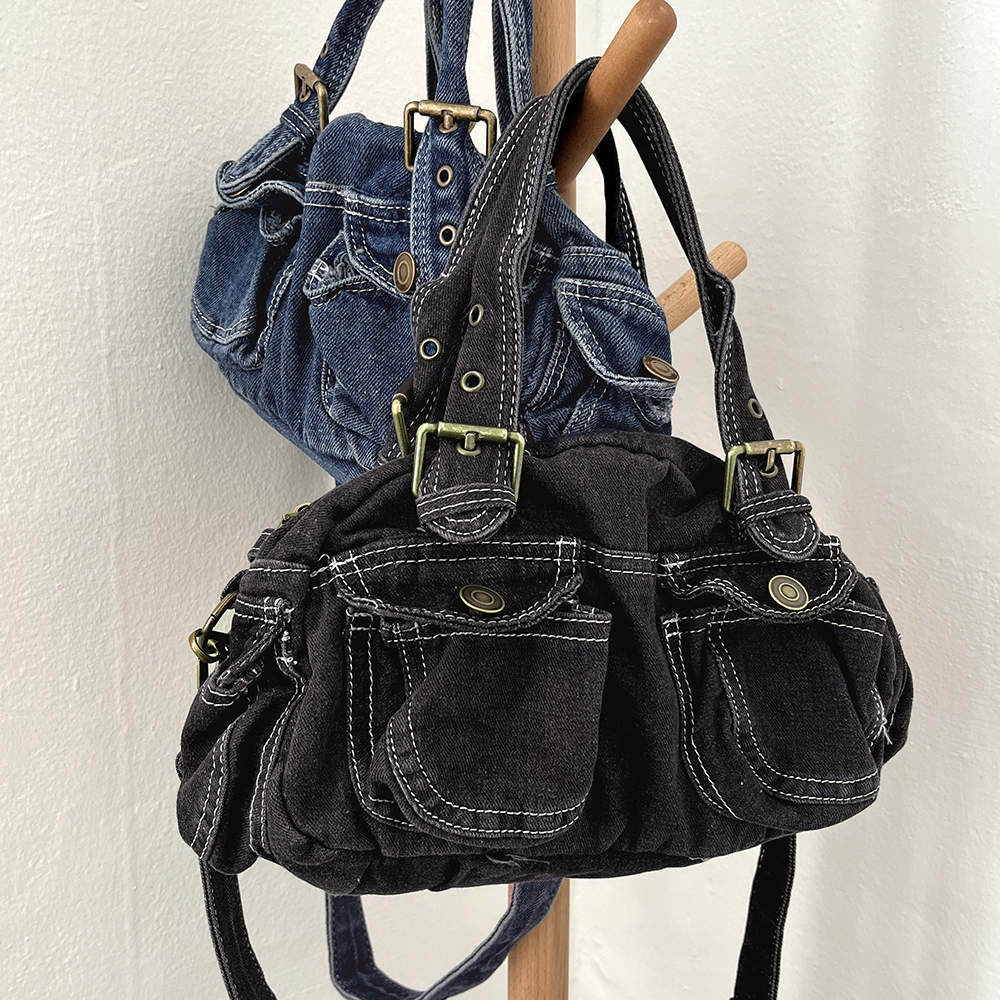 Y2Kショルダーバッグデニムクロスバッグ | ファッション通販サイト NUGU