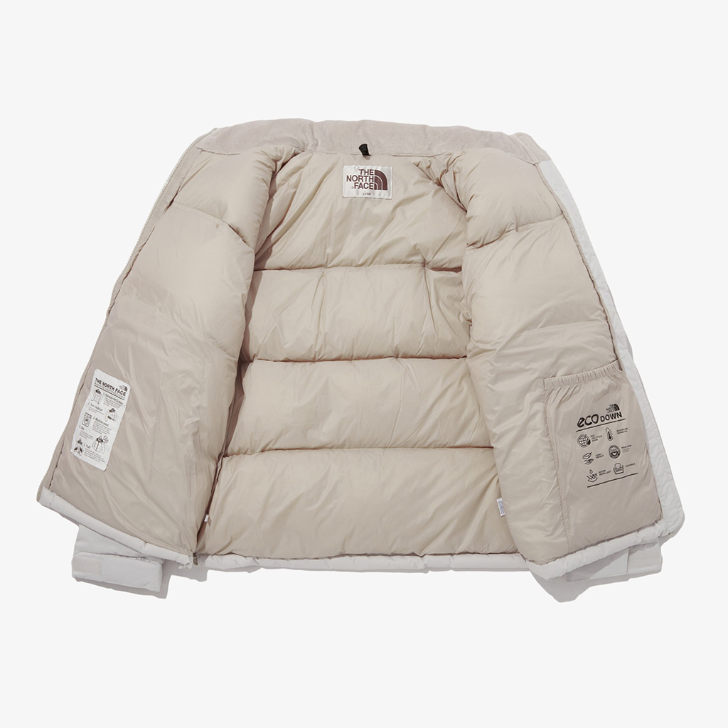 韓国限定レーベル] NEO NUPTSE DOWN JACKET cream beige_ノース