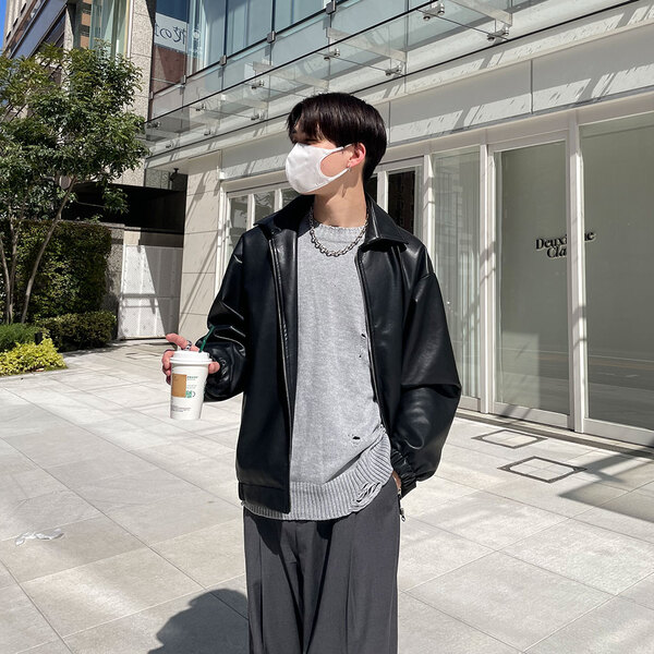 2ウェイジップレザージャケット | ファッション通販サイト NUGU