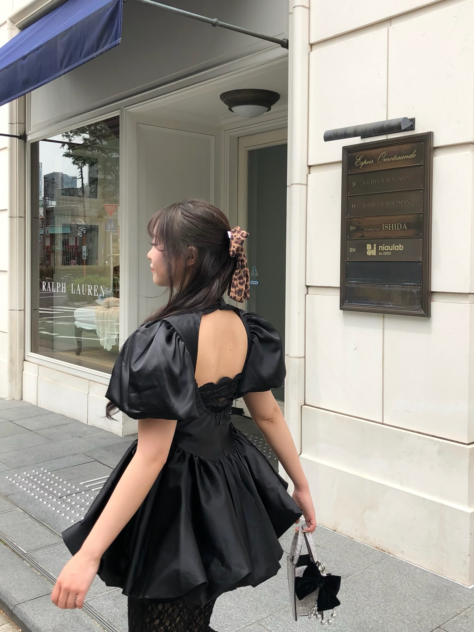 satin balloon peplum mini one-piece | ファッション通販サイト NUGU