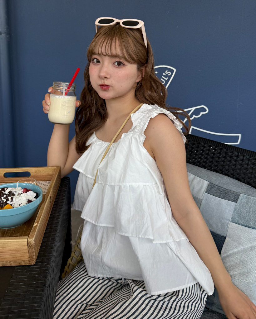 フリルティアードギャザーフリルトップス | ファッション通販サイト NUGU