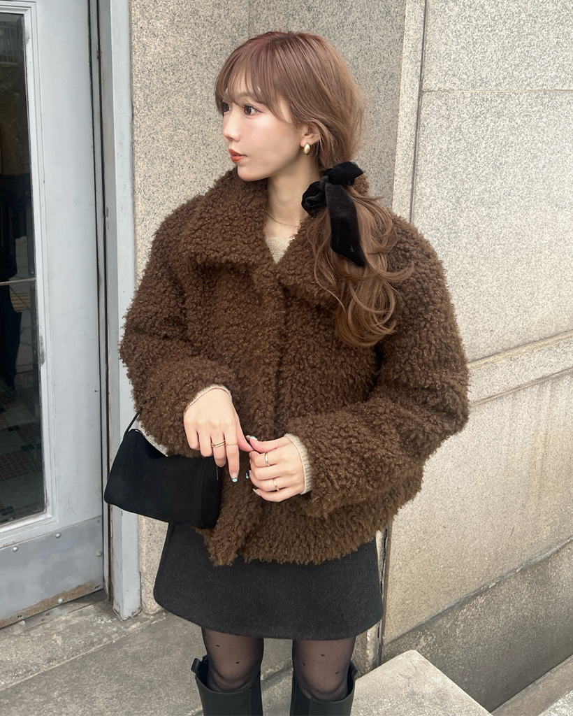 ボアカラージャケット | ファッション通販サイト NUGU