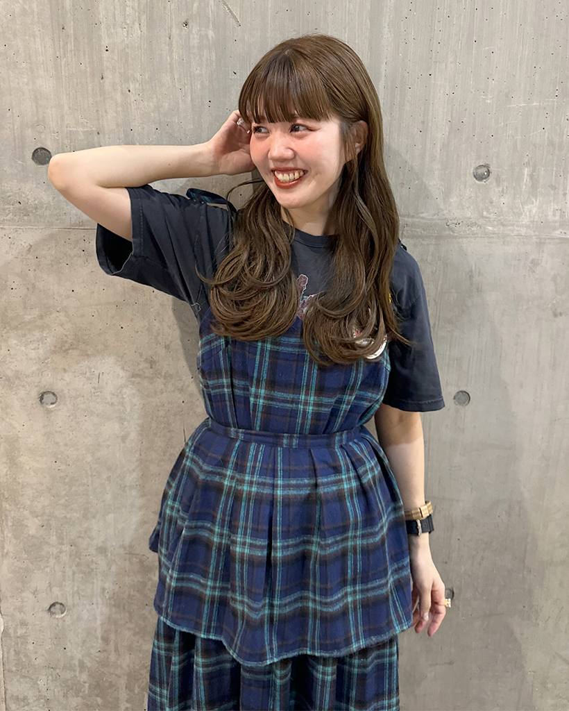 タータンチェックレイヤードワンピース | ファッション通販サイト NUGU