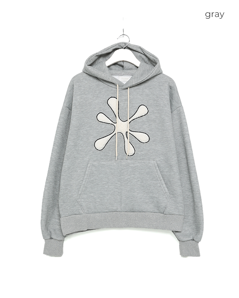 ユニセックス)ビッグ刺繍パーカー | ファッション通販サイト NUGU