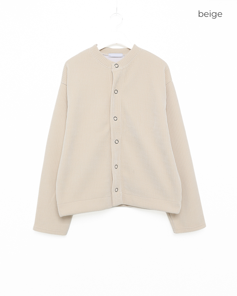 リブスナップボタンカーディガン | ファッション通販サイト NUGU