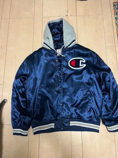 Supreme / Champion® Hooded Satin Varsity Jacket 