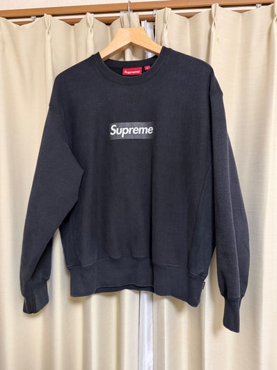 Supreme Washed Box Logo Crewneck 