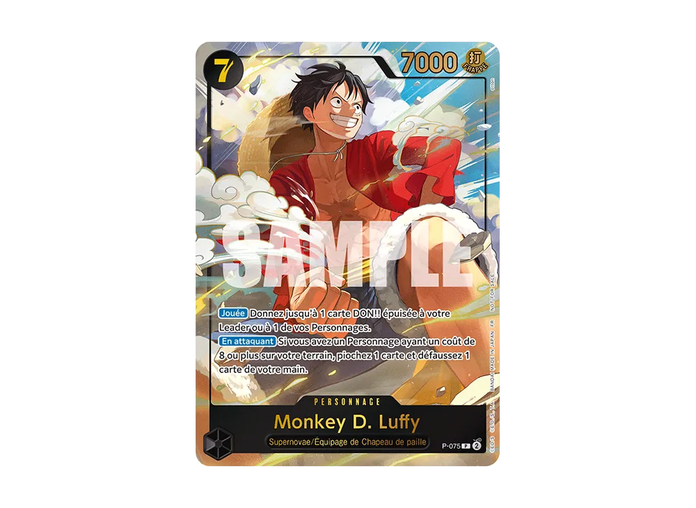モンキー・D・ルフィ P [P-075]【英語版】(プロモーションカード