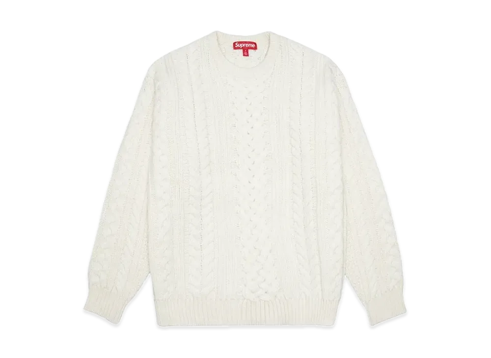 Supreme Applique Cable Knit Sweater 