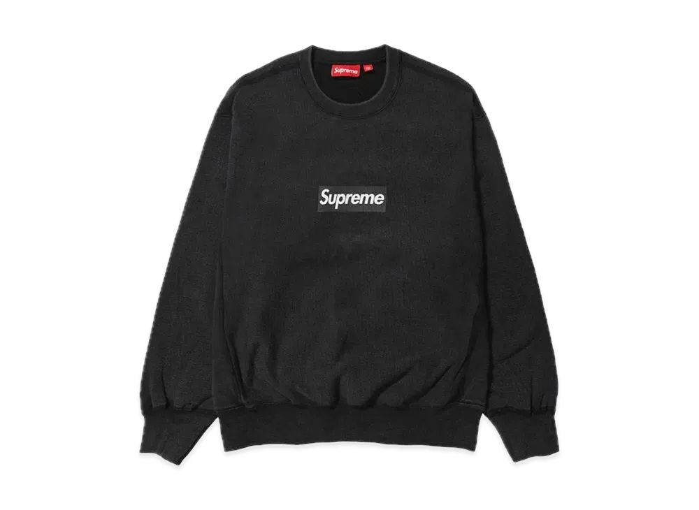Supreme Washed Box Logo Crewneck 