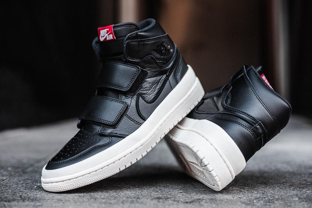 エア ジョーダン1 レトロ ハイ ダブル ストラップ ブラック/セイル 【8