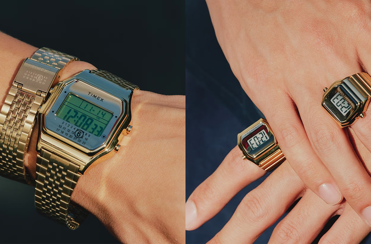話題のコラボが再び！MM6 Maison Margiela × TIMEX「T80」がゴールド