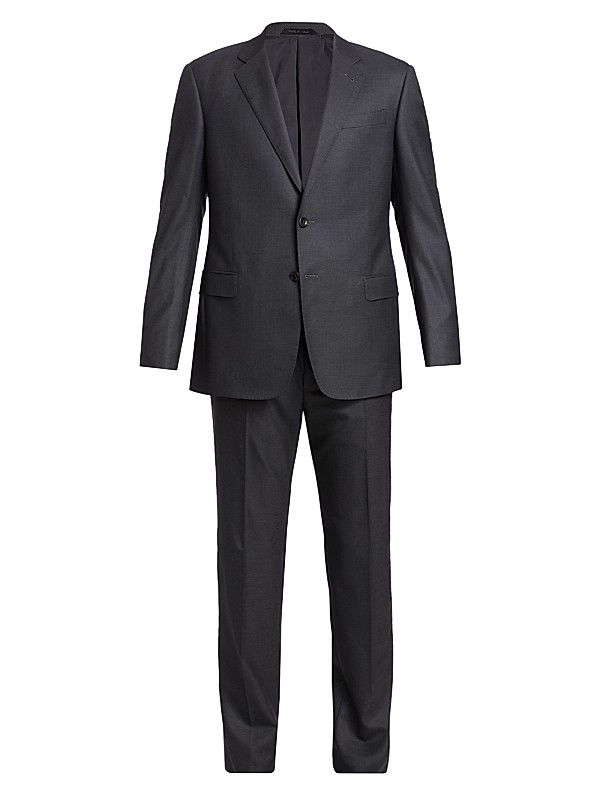 Giorgio Armani Wool & Silk Two-Piece Suit | Saks Fifth Avenue