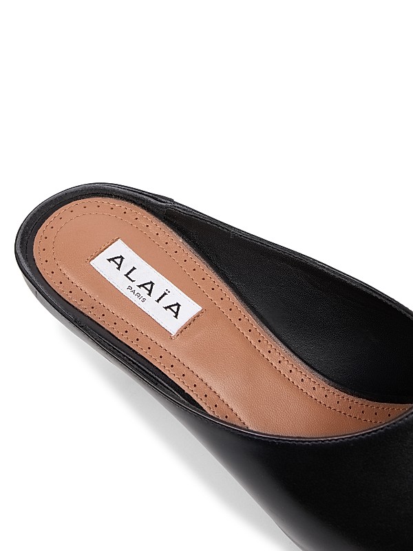 Alaïa Low 55MM Leather Mules | Saks Fifth Avenue