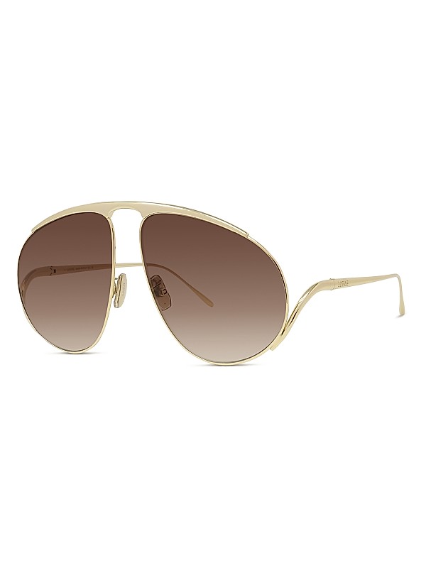 LOEWE Signature 61MM Pilot Sunglasses | Saks Fifth Avenue