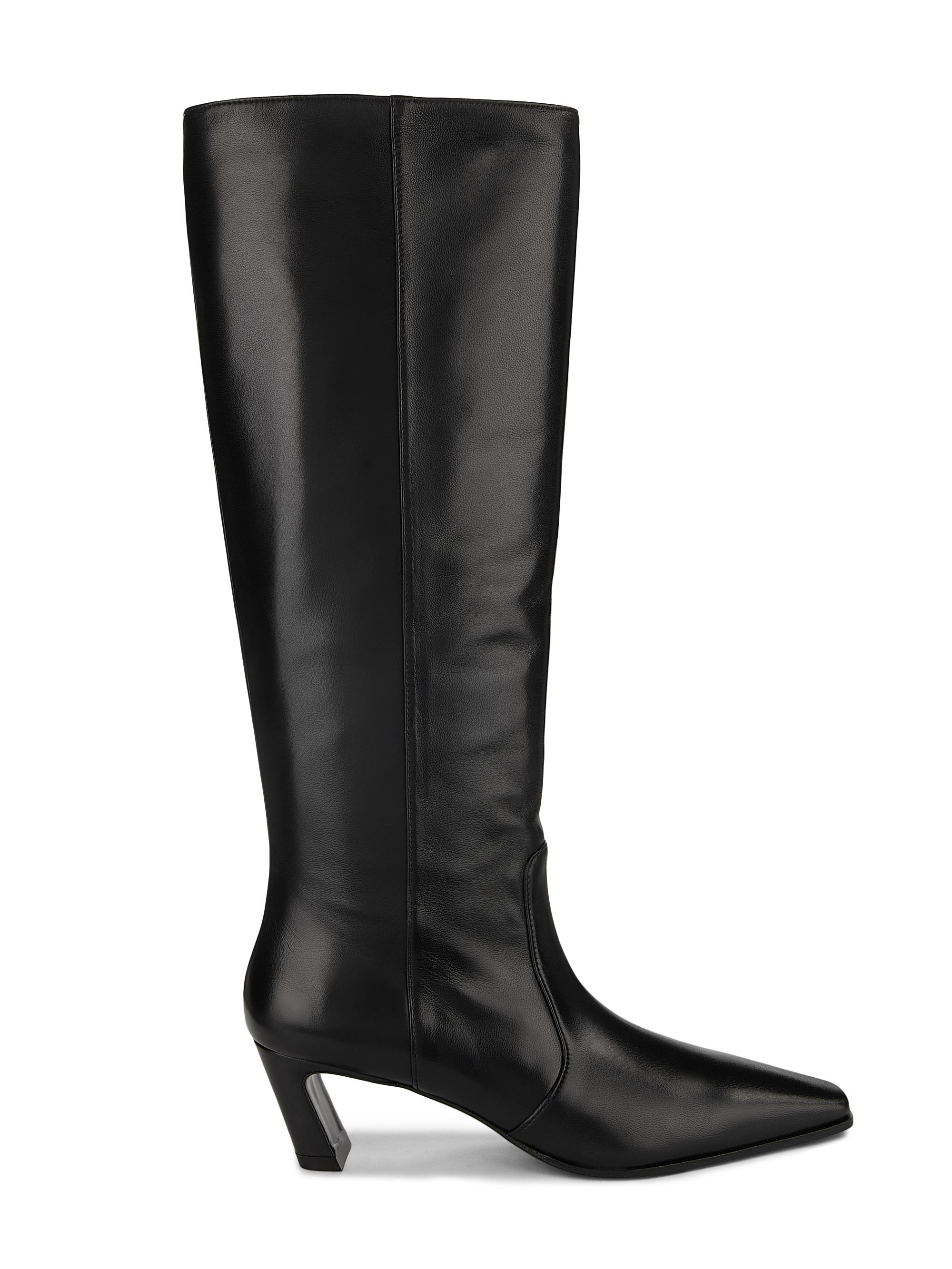 Stuart Weitzman Dayna 100MM Leather Platform Boots | Saks Fifth Avenue