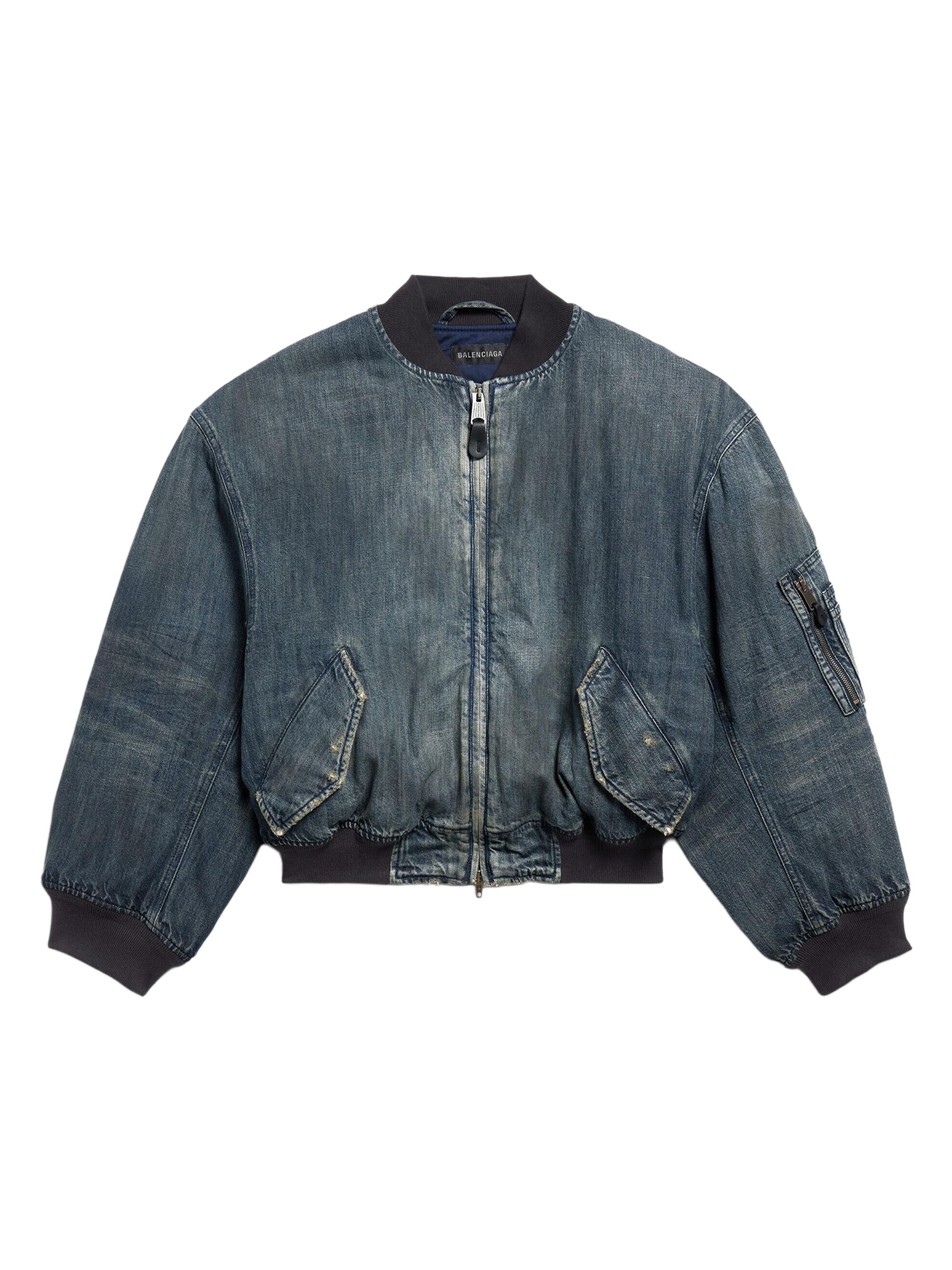 Balenciaga Shrunk Denim Jacket | Saks Fifth Avenue