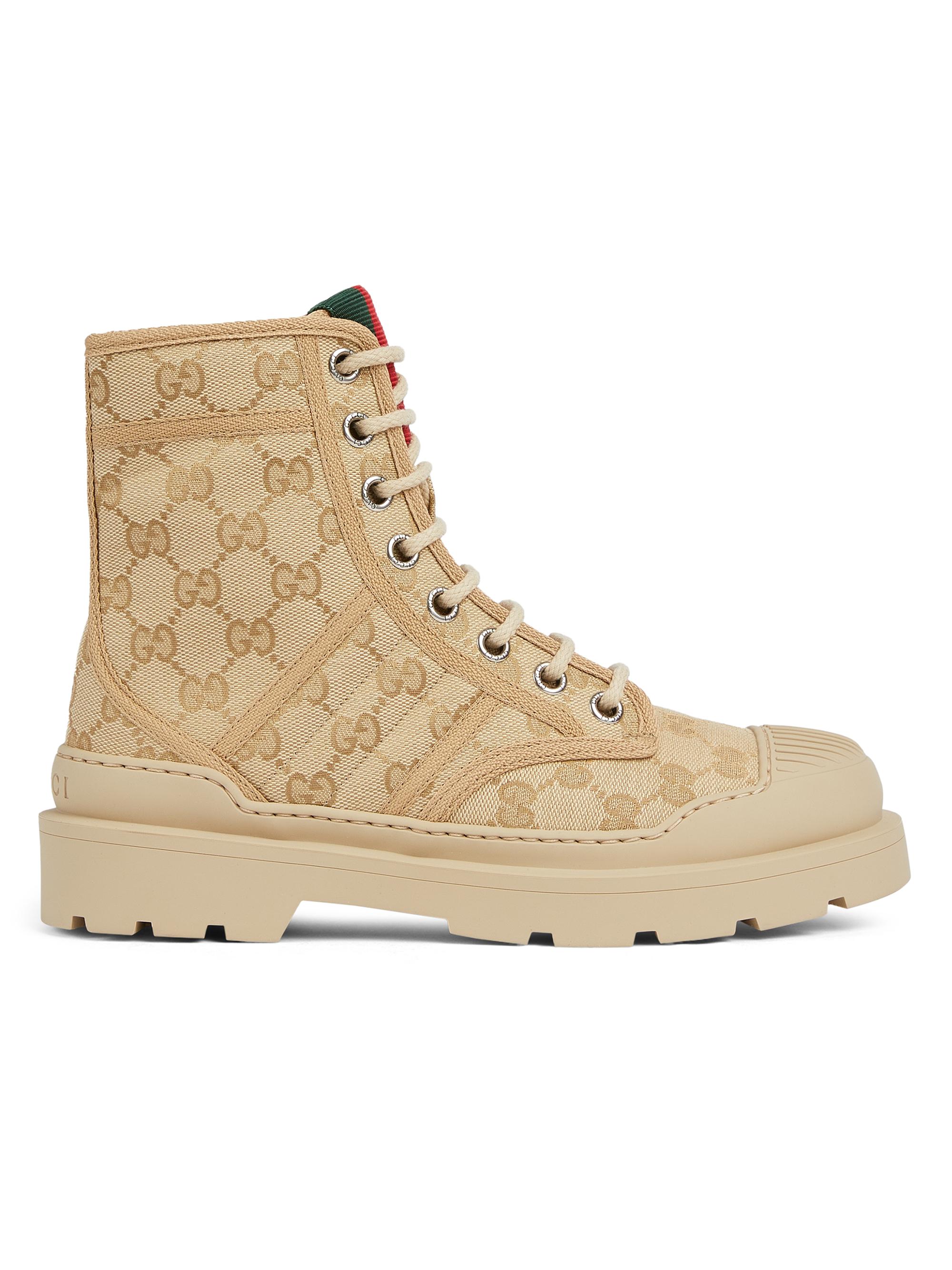 Gucci New Sherlin GG Canvas Boots | Saks Fifth Avenue