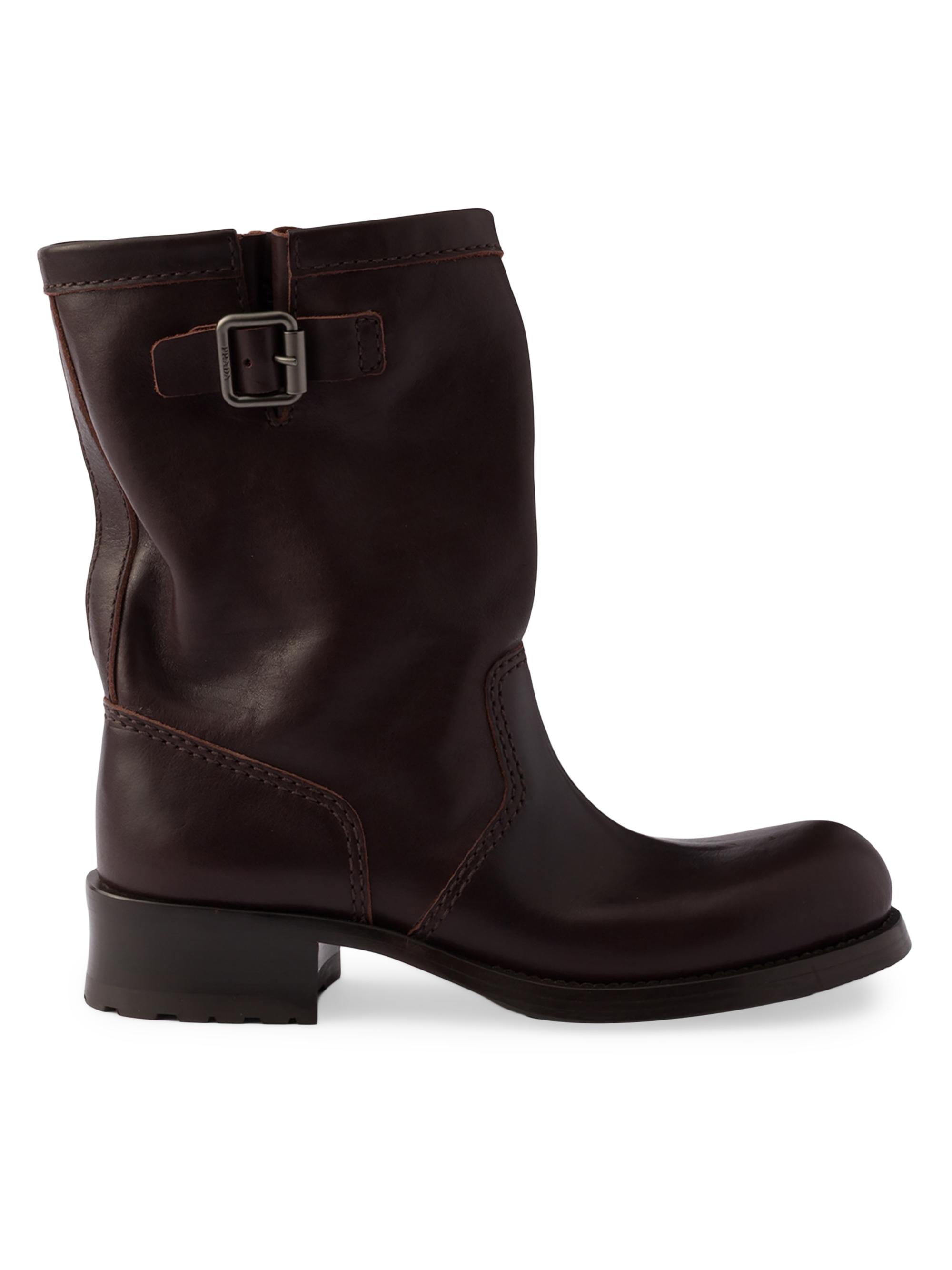 ラムチョコちーずさん専用PRADA ブーツ23cm(35.5)牛革/3U5360