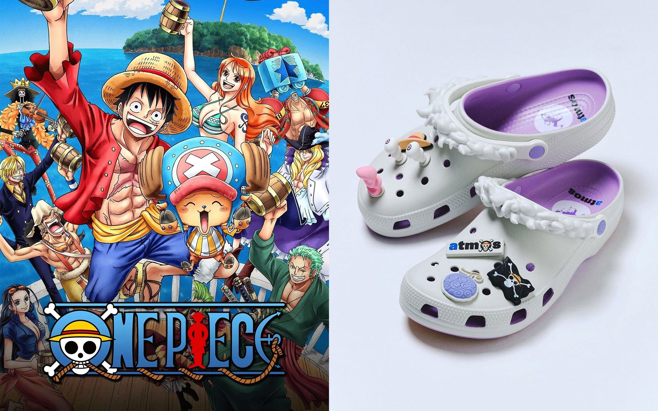One Piece Finally Boards the Crocs Ship with atmos-Exclusive Gear