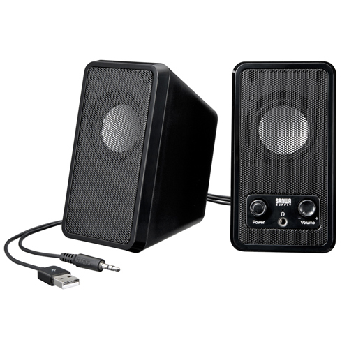 MM-SPL7UBK【USB電源マルチメディアスピーカー(ブラック）】USB給電