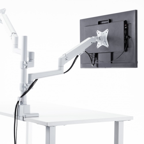 CR-LAC2407W【モニターアーム（デュアル・ガススプリング式・支柱