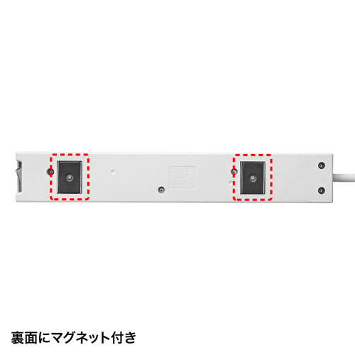 TAP-F37-3KSR【電源タップ（3P・7個口・3m）】5個口連動集中スイッチ＋
