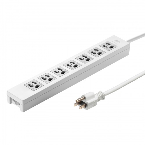 TAP-F37-3ZR【電源タップ（3P・7個口・3m）】一括集中スイッチ＋雷