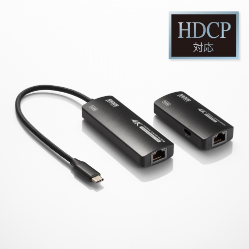 VGA-EXHDC【USB Type-CーHDMI変換エクステンダー（4K対応）】USB Type