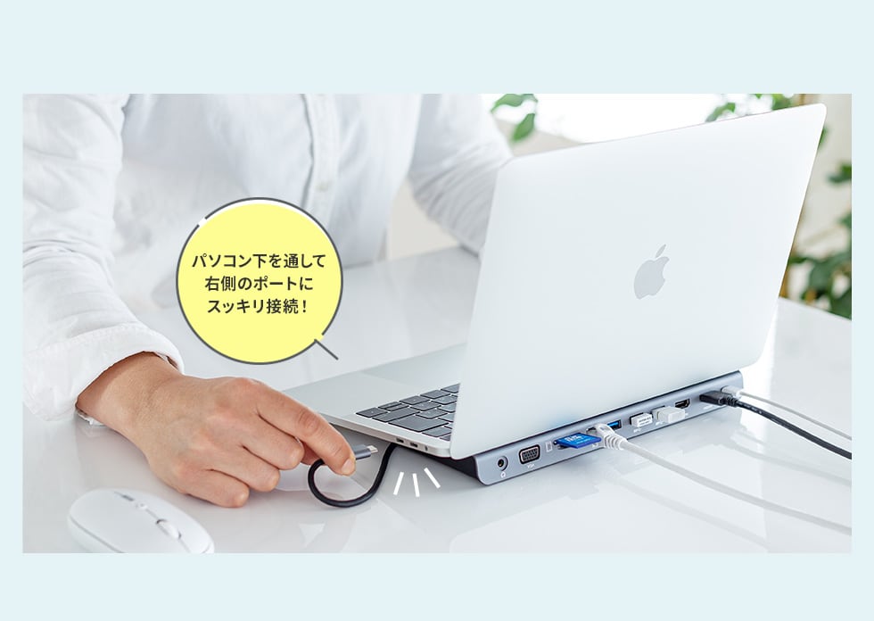 USB-CVDK8【USB Type-Cドッキングステーション（HDMI/VGA対応） 】USB